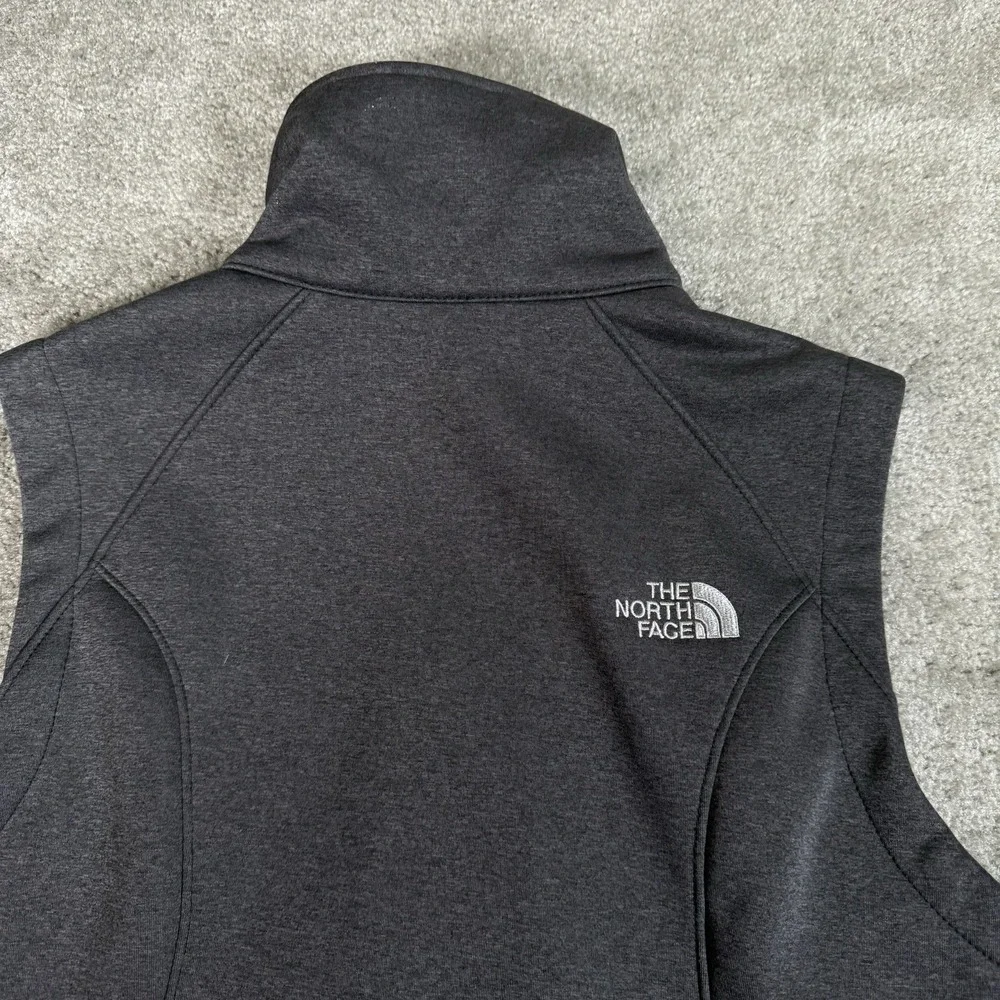 The North Face Womens Ridgeline Soft Shell Vest‎ Medium Gray Full Zip Turnpoint